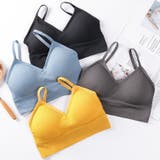 ハーフトップブラ ノンワイヤーブラ パット付き | PlusNao | 詳細画像4 