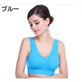 スポーツブラ ノンワイヤーブラ ハーフトップブラ | PlusNao | 詳細画像18 