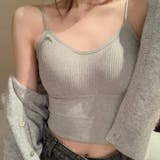 ブラトップ カップ付きインナー キャミソール | PlusNao | 詳細画像3