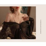 セクシーランジェリー シャツ オフショルダー | PlusNao | 詳細画像14 