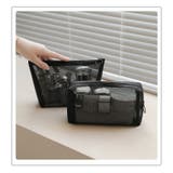 メイクポーチ 化粧ポーチ メッシュポーチ | PlusNao | 詳細画像2 