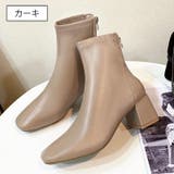 ショートブーツ レディース スクエアトゥ | PlusNao | 詳細画像17