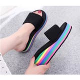 厚底サンダル フラットソール レディース | PlusNao | 詳細画像5