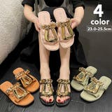 サンダル フラット オープントゥ | PlusNao | 詳細画像1