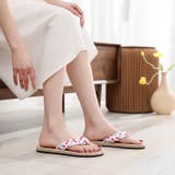 トングサンダル フラットサンダル ジュート風サンダル | PlusNao | 詳細画像2