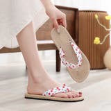 トングサンダル フラットサンダル ジュート風サンダル | PlusNao | 詳細画像3