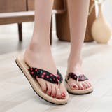 トングサンダル フラットサンダル ジュート風サンダル | PlusNao | 詳細画像6