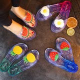 ラバーサンダル シャワーサンダル フラットサンダル | PlusNao | 詳細画像5