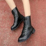 レースアップブーツ ショートブーツ ミドルブーツ | PlusNao | 詳細画像5 