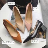 パンプス ポインテッドトゥ チャンキーヒール | PlusNao | 詳細画像20