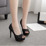 パンプス オープントゥ ピンヒール | PlusNao | 詳細画像2