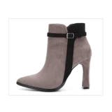 ショートブーツ ポインテッドトゥ ベルト | PlusNao | 詳細画像14 