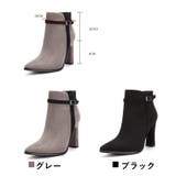 ショートブーツ ポインテッドトゥ ベルト | PlusNao | 詳細画像18 