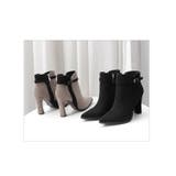 ショートブーツ ポインテッドトゥ ベルト | PlusNao | 詳細画像5 