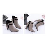 ショートブーツ ポインテッドトゥ ベルト | PlusNao | 詳細画像8 