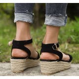 厚底サンダル アンクルストラップ ウェッジソール | PlusNao | 詳細画像11 