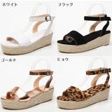 厚底サンダル アンクルストラップ ウェッジソール | PlusNao | 詳細画像19 