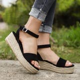 厚底サンダル アンクルストラップ ウェッジソール | PlusNao | 詳細画像2 