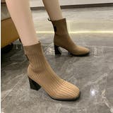 ショートブーツ リブニットブーツ ソックスブーツ | PlusNao | 詳細画像10