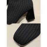 ショートブーツ リブニットブーツ ソックスブーツ | PlusNao | 詳細画像18