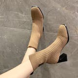 ショートブーツ リブニットブーツ ソックスブーツ | PlusNao | 詳細画像7