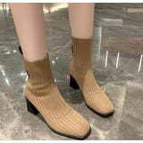 ショートブーツ リブニットブーツ ソックスブーツ | PlusNao | 詳細画像8