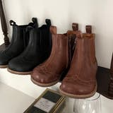 リアルレザーミディアムブーツ 本革 キッズブーツ | PlusNao | 詳細画像3 