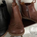 リアルレザーミディアムブーツ 本革 キッズブーツ | PlusNao | 詳細画像4 