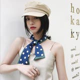 リボンスカーフ レディース 水玉柄 | PlusNao | 詳細画像3 