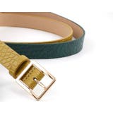 ベルト レディース クロコ型押しPUレザー | PlusNao | 詳細画像8