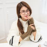 手袋 指なし ニット | PlusNao | 詳細画像4 