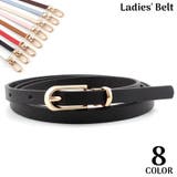 細ベルト レディース レザー調 | PlusNao | 詳細画像1