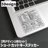 ショートカットキーステッカー 同デザイン2枚セット キーボードアクセサリー | PlusNao | 詳細画像1 