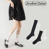 クルーソックス ハイソックス レディース | PlusNao | 詳細画像1 