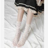 クルーソックス 靴下 総レース | PlusNao | 詳細画像2 