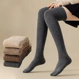 オーバーニーソックス ニーハイソックス レディース | PlusNao | 詳細画像4 