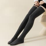 オーバーニーソックス ニーハイソックス レディース | PlusNao | 詳細画像2 