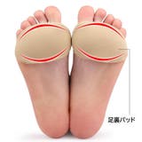足裏パッド付 ハーフソックス オープントゥ | PlusNao | 詳細画像7 