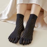 5本指ソックス クルーソックス レディース | PlusNao | 詳細画像3 