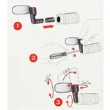 自転車用ミラー 2個セット バックミラー | PlusNao | 詳細画像5 