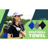 カラビナ付きタオル ゴルフボールクリーナー ゴルフタオル | PlusNao | 詳細画像4 