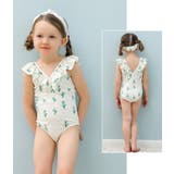 子供用水着 ワンピースタイプ カチューシャ付き | PlusNao | 詳細画像4 