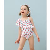 子供用水着 ワンピースタイプ アシンメトリ― | PlusNao | 詳細画像2 