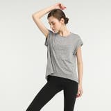 ヨガウェアトップス Tシャツ 半袖クルーネック | PlusNao | 詳細画像2 