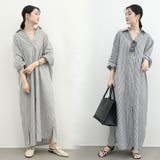 シャツワンピース ロングワンピース マキシ丈 | PlusNao | 詳細画像2