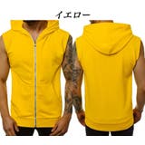 パーカー ジップアップ ノースリーブ | PlusNao | 詳細画像2 