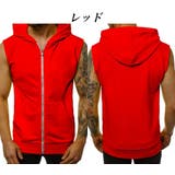 パーカー ジップアップ ノースリーブ | PlusNao | 詳細画像3 