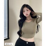 カットソー ショート丈 長袖 | PlusNao | 詳細画像16 