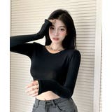 カットソー ショート丈 長袖 | PlusNao | 詳細画像9 