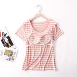カップ付きTシャツ 半袖 カットソー | PlusNao | 詳細画像9 